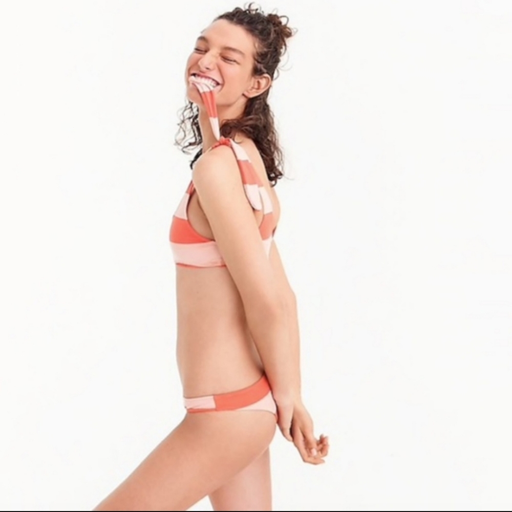 NWT J. Crew Striped Nantucket 2pc Bikini Swimsuit